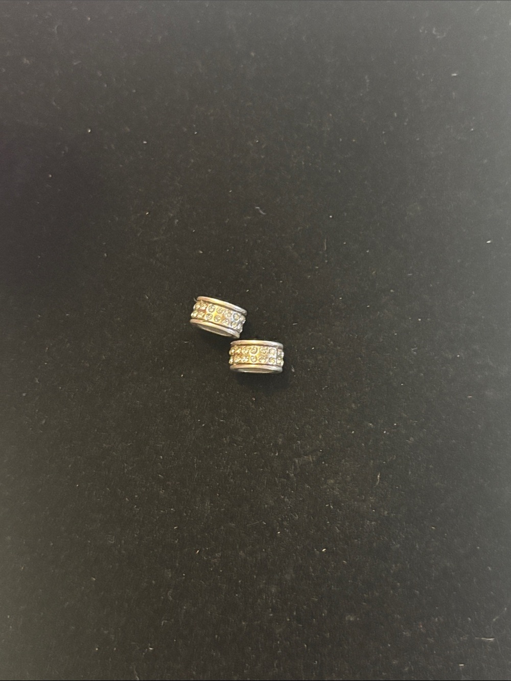 Set of 2 crystal spacers